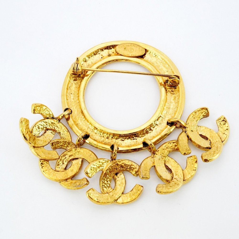 Chanel Coco Mark Brooch, GP Plated, Gold, Women's - Picture 5 of 7